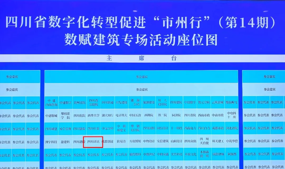 数赋建筑专场活动主办方与参会代表